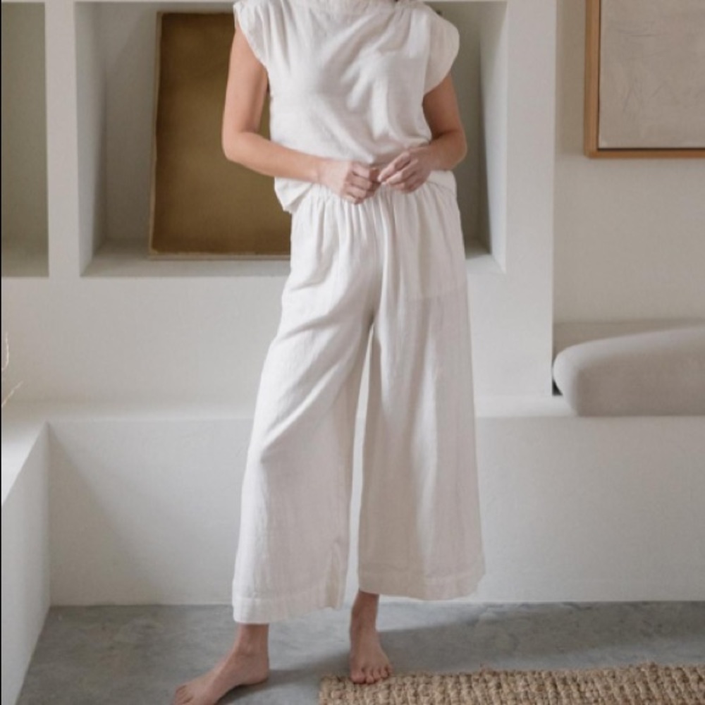 Laude the Label Crop Cotton Pants NWOT